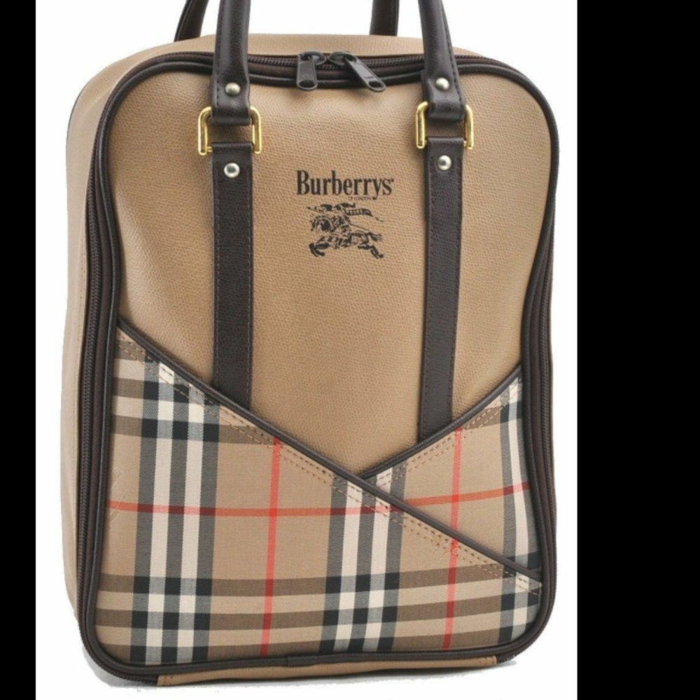 Authentic Burberrys Nova Check Hand Bag